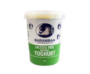 Barambah Lactose Free Natural Yoghurt 500g
