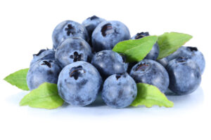 Blueberry Blueberries Fresh Berry Berries Fruit Isolated On White