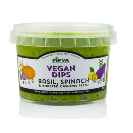 Fifya Vegan Dips Basil, Spinach & Roasted Cashews Pesto