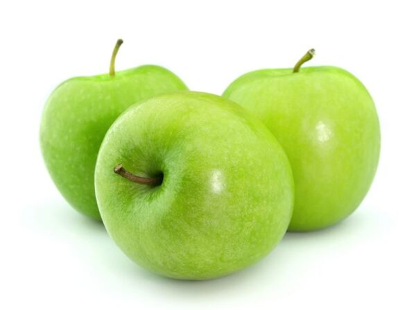 9058185 Green Apples On A White Background