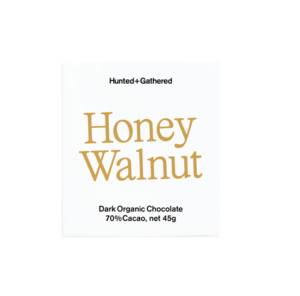 Hunted + Gathered Honey Walnut Dark Organic Chocolate 45g