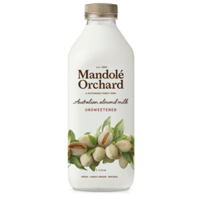 Mandolé Orchard Australian Unsweetened Almond Milk Il
