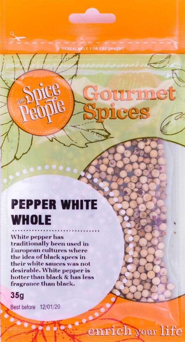 Pepper White Whole Spice People Devolas