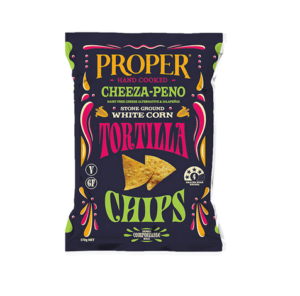 Proper Crisps Compostable Cheeza Peno Tortilla Chips 170g