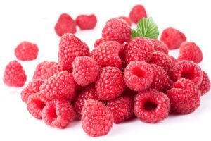 11373555 Ripe Raspberries Isolated On A White Background.