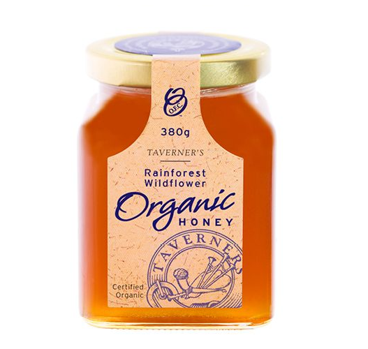 Taverner's Rainforest Wildflower Organic Honey 380g
