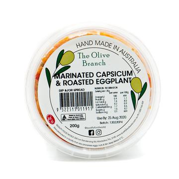 The Olive Branch Marinated Capsicum & Roasted Eggplant 200g