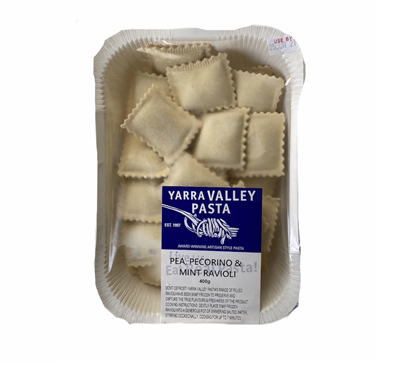 Yarra Valley Pasta Pea, Pecorino & Mint Ravioli 400g